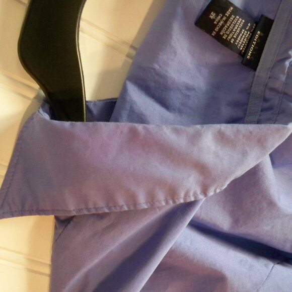 Basic Editions Blue Button Up *Shirt, 3X - Picture 6 of 7